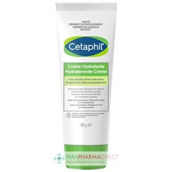 Cetaphil Crème Hydratante - Peau Sensible Sèche à Très Sèche 100g