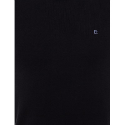Lacivert Slim Fit Bisiklet Yaka Basic Triko Kazak