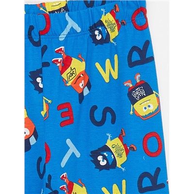 LC Waikiki Bisiklet Yaka Baskılı Uzun Kollu Erkek Çocuk Pijama Takımı, LCW Kids                                            
                                            Bisiklet Yaka Baskılı Uzun Kollu Erkek Çocuk Pijama Takımı