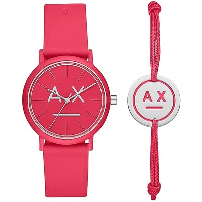 Armani Exchange Quartz Watch with Silicone Strap AX7110