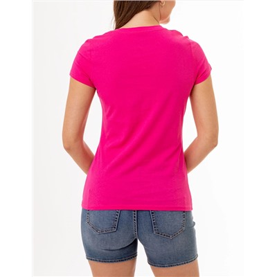 CASCADING GRAPHIC V-NECK T-SHIRT