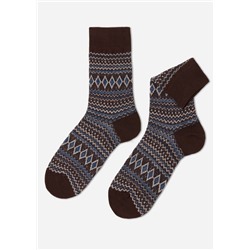 Kurze Herren-Baumwollsocken mit Muster