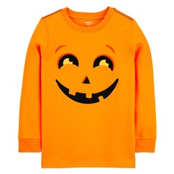Carter's | Kid Halloween Jack-O-Lantern Jersey Tee