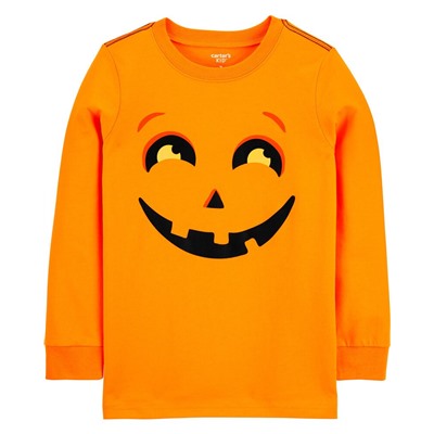 Carter's | Kid Halloween Jack-O-Lantern Jersey Tee