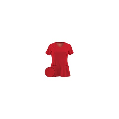 Jockey Scrubs Tone-on-Tone Mock Wrap Top