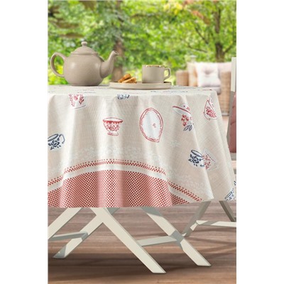Mavel Pvc Masa Örtüsü - Bej - 140 cm