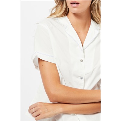 Camisa de pijama - Blanco
