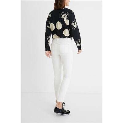 Pantalón vaquero skinny fit corazón