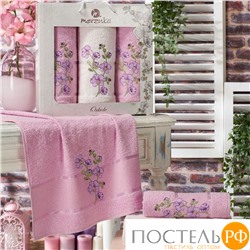 11039 Комп. Пол. MERZUKA махр. в короб. (50x90/2)(70х140/1) 3 шт.ORKIDE сиреневый