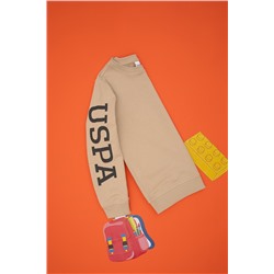 Erkek Çocuk Kum Basic Bisiklet Yaka Sweatshirt