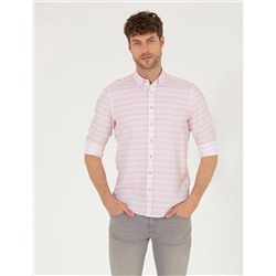 Gül Kurusu Slim Fit Uzun Kollu Gömlek