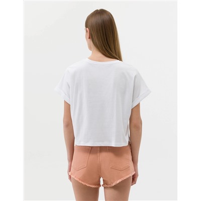 Beyaz Comfort Fit Tişört