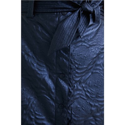 Minifalda slim relieve flores
