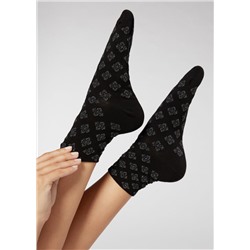 Kurze Socken mit Glitzer