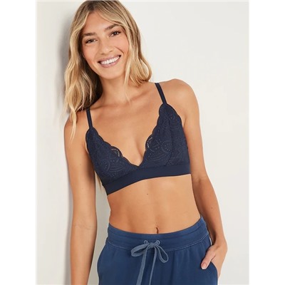 Lace V-Neck Bralette Top for Women
