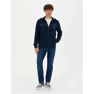 Lacivert Regular Fit Hırka