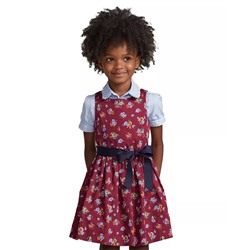POLO RALPH LAUREN Toddler and Little Girls Floral Cotton Sateen Dress