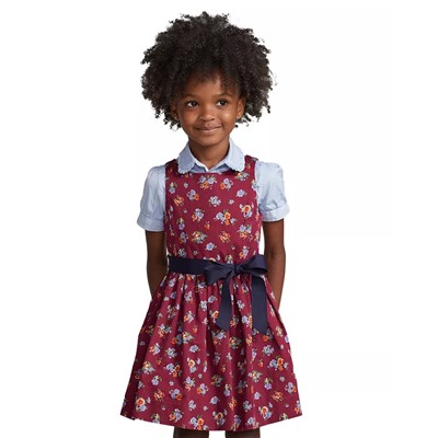 POLO RALPH LAUREN Toddler and Little Girls Floral Cotton Sateen Dress