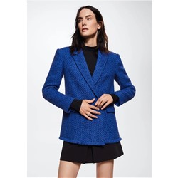 Americana tweed botones joya -  Mujer | MANGO OUTLET Melilla