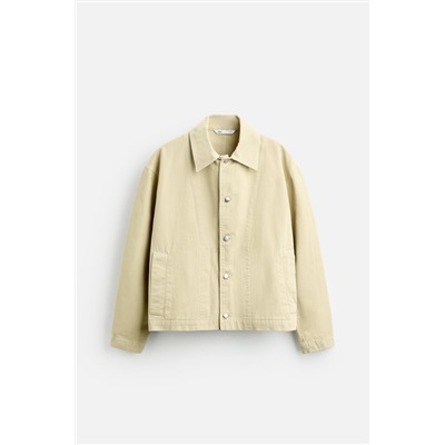 CAZADORA CROPPED FIT TWILL