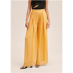 Pantalón palazzo pinzas -  Mujer | MANGO OUTLET Melilla