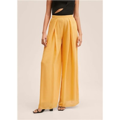 Pantalón palazzo pinzas -  Mujer | MANGO OUTLET Melilla