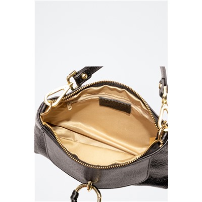 Bandolera de piel Arvier - Negro