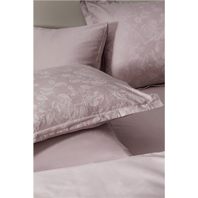 Avril King Size Baskılı - 300TC Saten Nevresim Takımı - Pudra