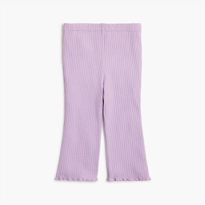 Baby & toddler girls' embroidered ribbed-knit set