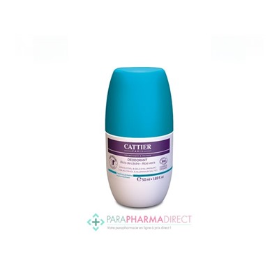 Cattier Déodorant Bois de Cèdre & Aloe Vera Fraîcheur Marine BIO 50ml