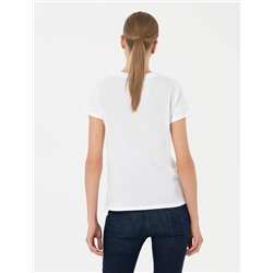 Beyaz Comfort Fit Tişört