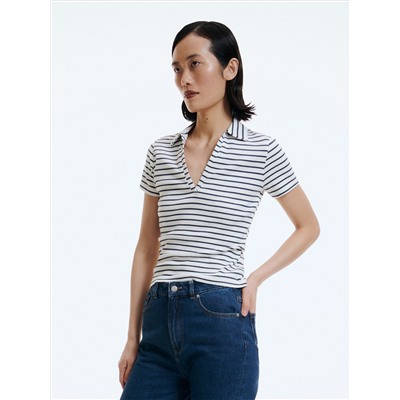 Bluse mit gesprenkelter Textur
