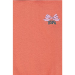 Kız Çocuk Somon Kapüşonlu Sweatshirt
