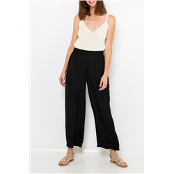 Pantalón recto Negro