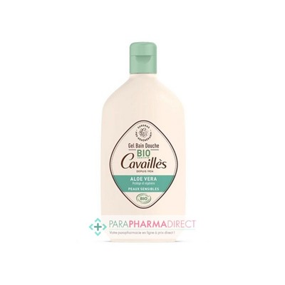 Cavaillès Gel Bain Douche - Aloe Vera - Peaux Sensibles BIO 400 ml