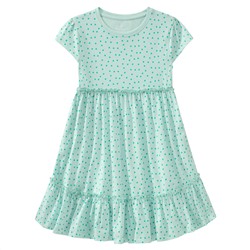 Mädchen Kleid mit Pünktchen allover