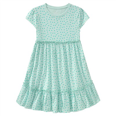 Mädchen Kleid mit Pünktchen allover