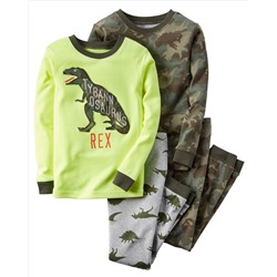 4-Piece Snug Fit Cotton PJs