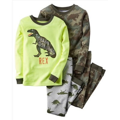 4-Piece Snug Fit Cotton PJs