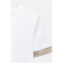 T-SHIRT EMBELLISHED WITH RHINESTONES