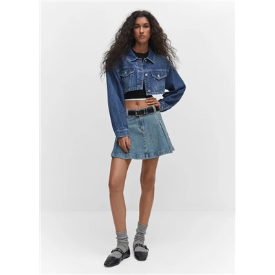 Minifalda vaquera pinzas