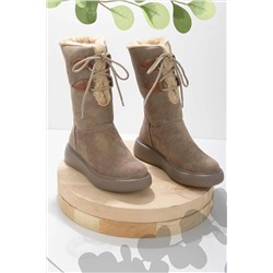 Bambi Vizon Süet Kadın Bot & Bootie K02567100002