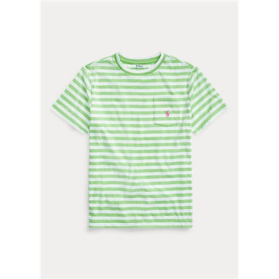 Boys 8-20 Striped Cotton-Blend Tee