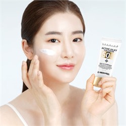Active Silky Sun Cream SPF50+ PA+++, Солнцезащитный крем с пептидами и аминокислотами шелка