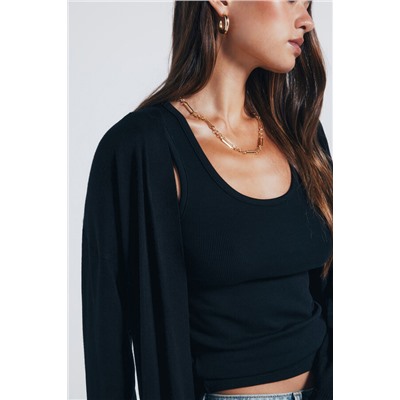 Cardigan abierto ligero