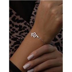 Серьги из серебра с фианитами родированные - Змеи 925 пробы 421-10-790р