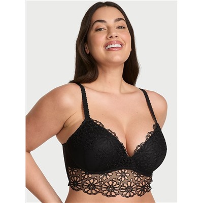 Victoria's Secret Sexy Tee Daisy Eyelet Wireless Push-Up Bra Top