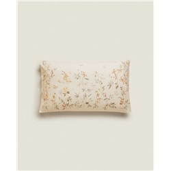 FLOWER AND BUTTERFLY PRINT PILLOWCASE