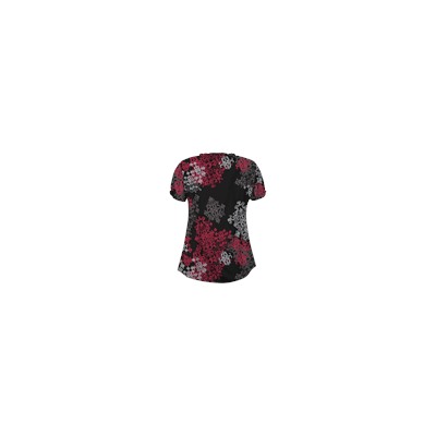 UA Exotica Black Keyhole Scrub Top