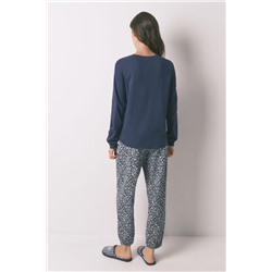 Pijama largo 100% algodón SmileyWorld® azul
